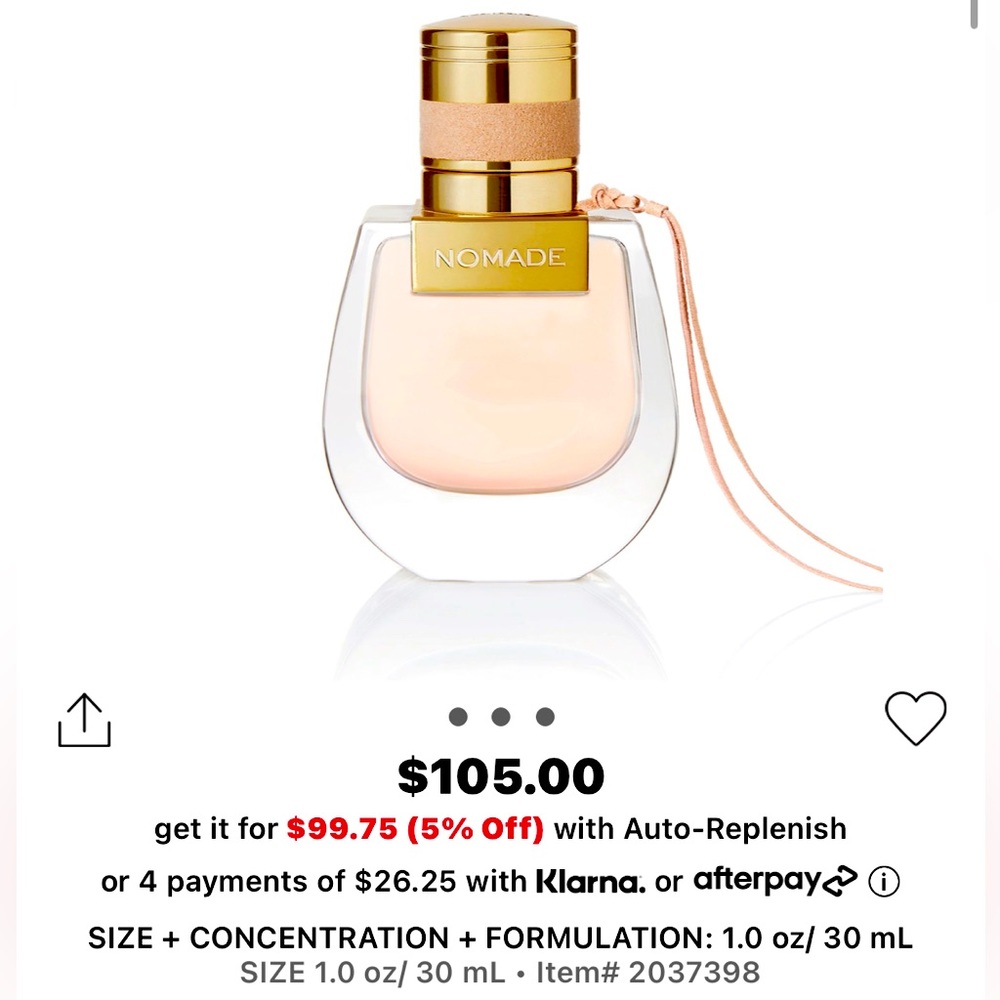 Chloe Nomade Eau de Parfume 1oz